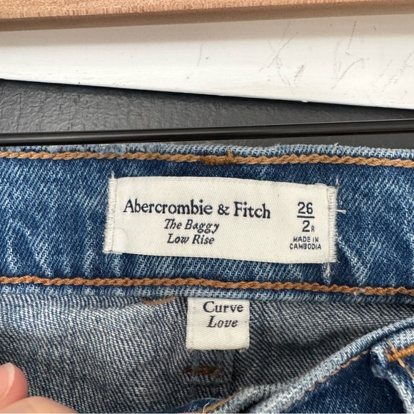Abercrombie Baggy Low Rise Curve Love sz 26/2 - Picture 2 of 3